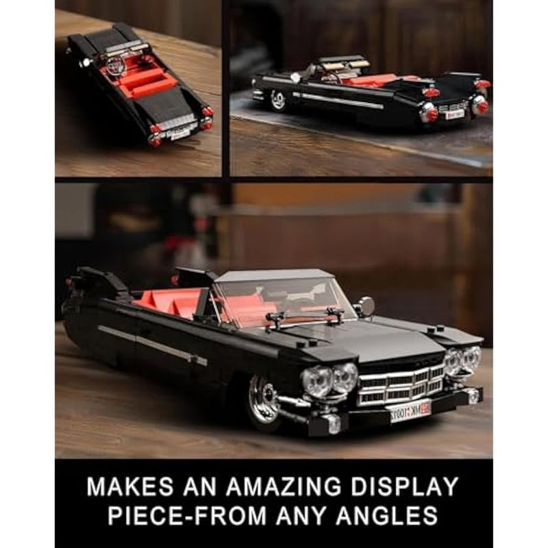 Mould King 10012 Technik Eldorado Car Model, Creativity Technology Sports Car Convertible Car Model Car Kit, Designer Firas Munir Abu-Jaber Exhibition Piece for Collectors (1245 Pieces) - Image 5